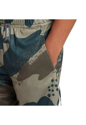 Pantaloneta Nike Dri Fit Club Camo Niños-Verde Camuflado