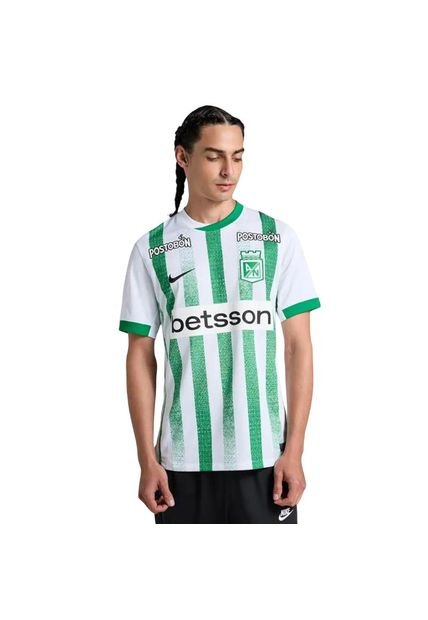 Camiseta Nike Atlético Nacional Stadium 2025 Hombre-Blanco