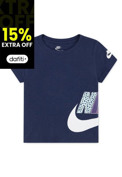 Camiseta Nike Nkg Wild Warmth Graphic Tee Niño-Negro/Blanco