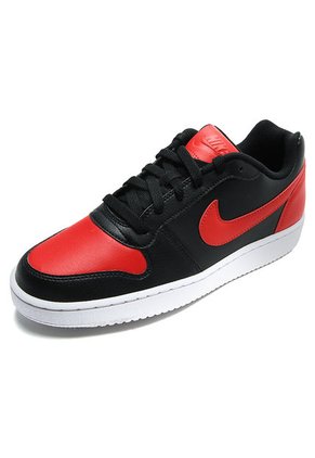 Tenis Negro-Rojo-Blanco Nike Ebernon Low Sl