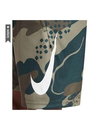 Pantaloneta Nike Dri Fit Club Camo Niños-Verde Camuflado