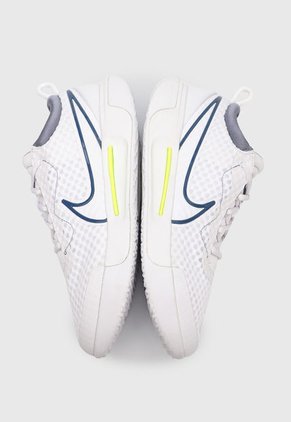 Tenis Blanco-Azul-Amarillo Neón Nike Court Zoom Pro
