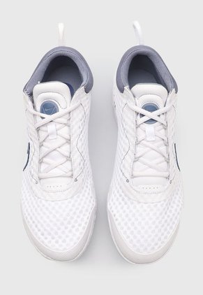 Tenis Blanco-Azul-Amarillo Neón Nike Court Zoom Pro