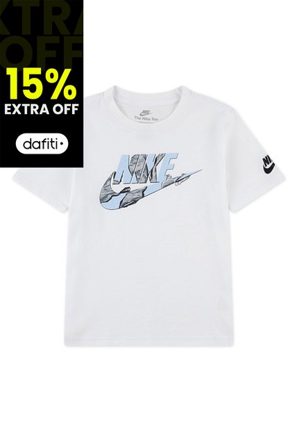 Camiseta Nike Nkb Unwrapped Futura Niño-Blanco