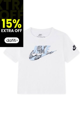 Camiseta Nike Nkb Unwrapped Futura Niño-Blanco/Negro Nike