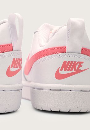 Tenis Lifestyle Blanco-Rosa Nike Kids Court Borough Low 2