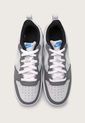Tenis Lifestyle Gris-Blanco-Azul Nike Kids Court Borough Low 2 de Nike