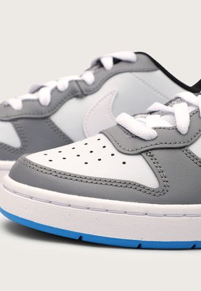 Tenis Lifestyle Gris-Blanco-Azul Nike Kids Court Borough Low 2