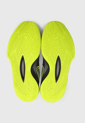 Tenis Basketball Negro-Verde Neón-Gris Nike Precision VI
