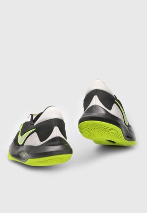 Tenis Basketball Negro-Verde Neón-Gris Nike Precision VI