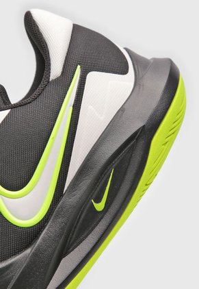 Tenis Basketball Negro-Verde Neón-Gris Nike Precision VI