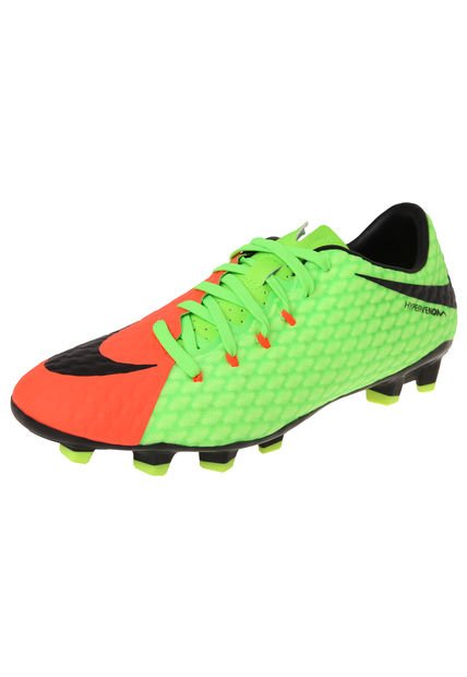 Guayo Verde-Naranja Nike Hypervenom Phelon III Fg