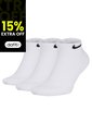 Medias Nike Everyday Cush Low 3Pr - Hombre-Blanco de Nike