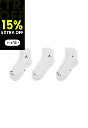 Medias Nike Jordan Everyday Cush Ankle 3Pr - Hombre-Blanco