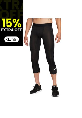 Lycra Corta Nike M Np Df 3Qt Tight Hombre -Negro Nike