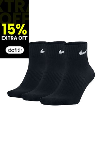 Medias Nike Everyday Cush Ankle 3Pr-Negro Nike