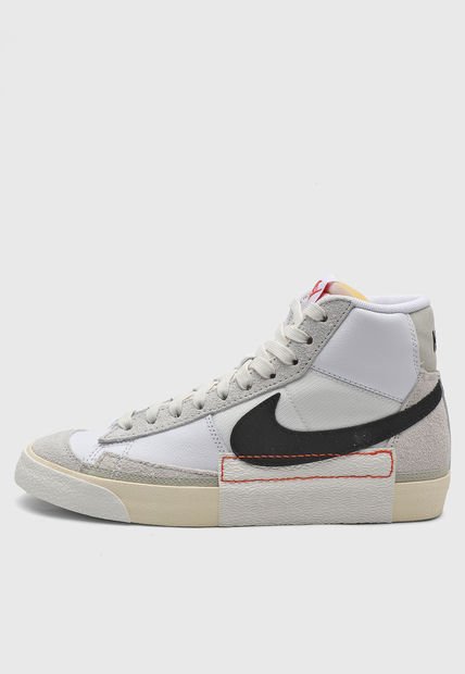 Tenis Lifestyle Blanco-Beige-Negro Nike Blazer Mid Pro Club