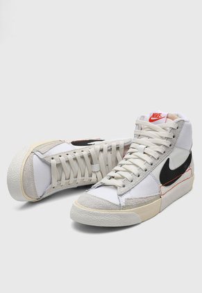 Tenis Lifestyle Blanco-Beige-Negro Nike Blazer Mid Pro Club