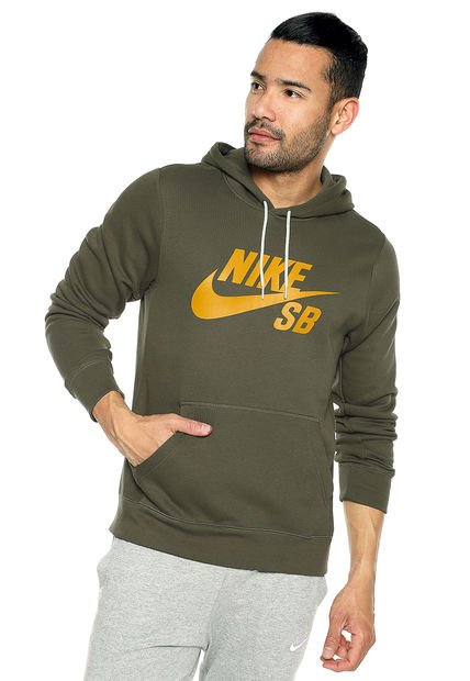 Hoodie Verde Nike M Nk Sb Icon Hoodie Po Essnl