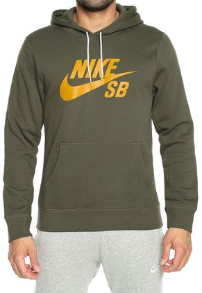 Hoodie Verde Nike M Nk Sb Icon Hoodie Po Essnl
