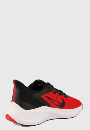 Tenis Running Rojo-Negro-Blanco Nike Zoom Winflo 7 Hombre