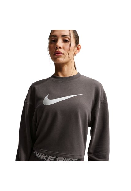 Sueter Nike Crew Neck Mujer-Gris