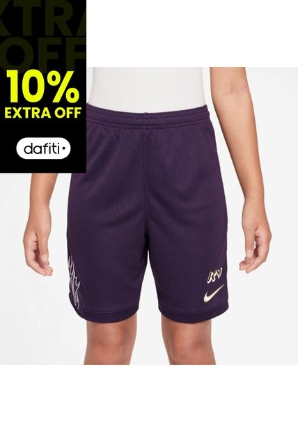 Pantaloneta Niño Nike Kylian Mbappé Academy Morado