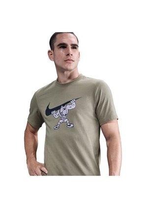 Camiseta Hombre Training Nike Verde