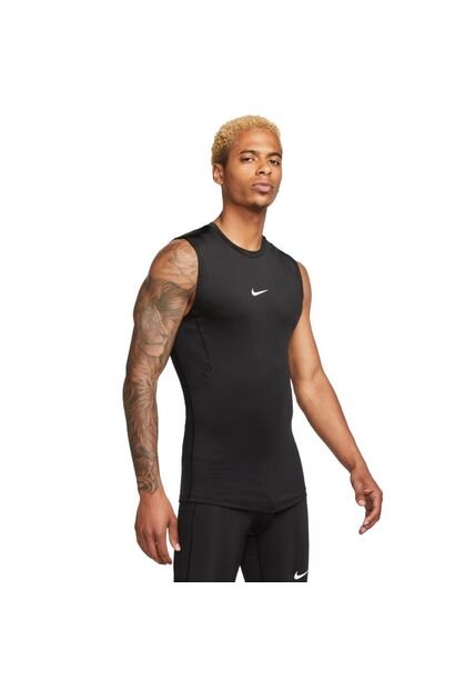 Camiseta Esqueleto Dri Fit Top Sl Tight Others-Negro