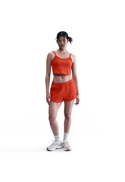 Camiseta Mujer Nike Sportswear Chill Waffle Naranja