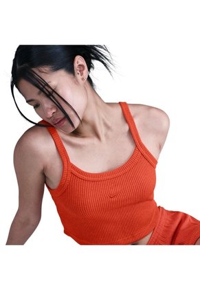 Camiseta Mujer Nike Sportswear Chill Waffle Naranja