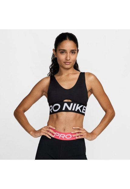 Top Mujer Nike Pro Indy Plunge Negro