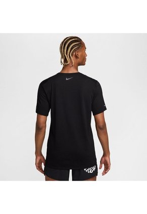 Camiseta Hombre Running Nike Rise 365 Run Energy Negro