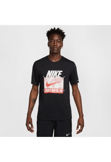 Camiseta Hombre Nike Rise 365 Run Energy Negro