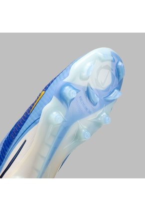 Guayos Nike Hombre Phantom 6 High Elite FG - Blanco/Azul - Fútbol | Césped Natural