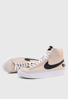 Tenis Lifestyle Beige-Negro-Blanco Nike Blazer Mid '77