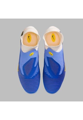 Guayos Nike Hombre Phantom 6 High Elite FG - Blanco/Azul - Fútbol | Césped Natural