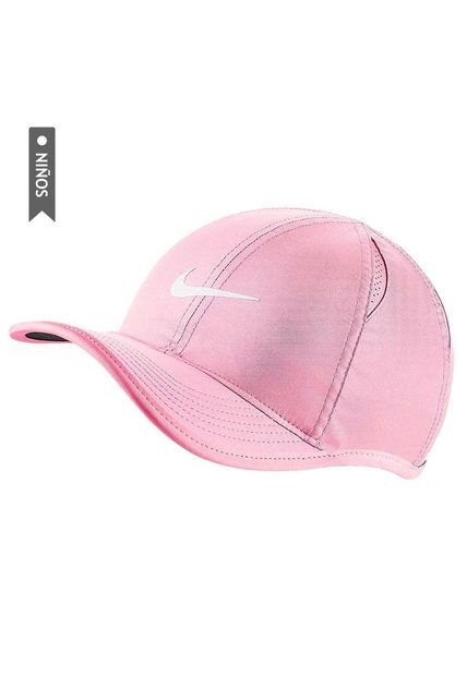 Gorra Nike Featherlight Big Para Niño-Rosa