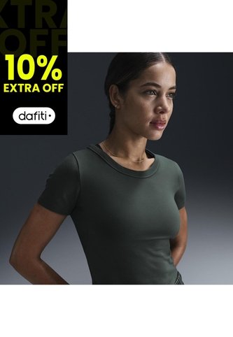 Camiseta Mujer Nike One Fitted Verde Nike