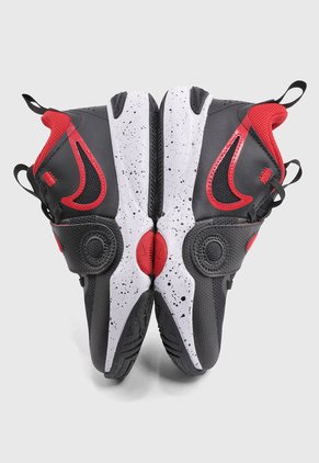 Tenis Basketball Negro-Rojo-Blanco Nike Team Hustle D 11