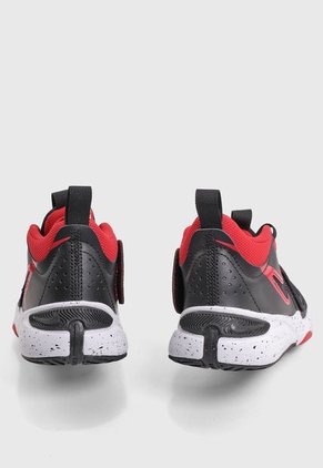 Tenis Basketball Negro-Rojo-Blanco Nike Team Hustle D 11