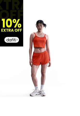 Camiseta Mujer Nike Sportswear Chill Waffle Naranja Nike