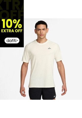 Camiseta Hombre Running Nike Solar Chase Blanco Nike