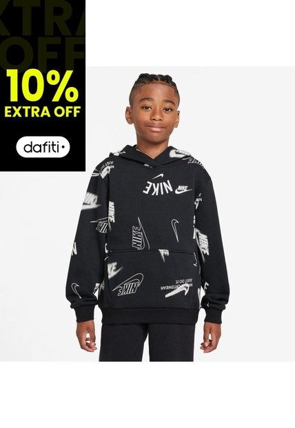 Buzo Niños Lifestyle Nike Sportswear Club Negro