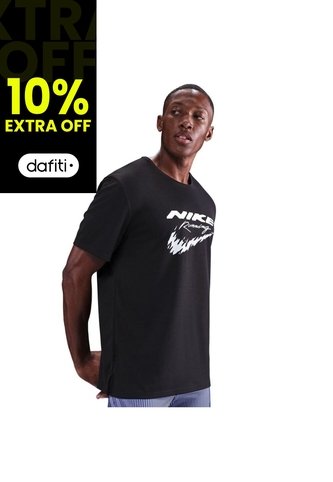 Camiseta Hombre Nike Miler Negro Nike