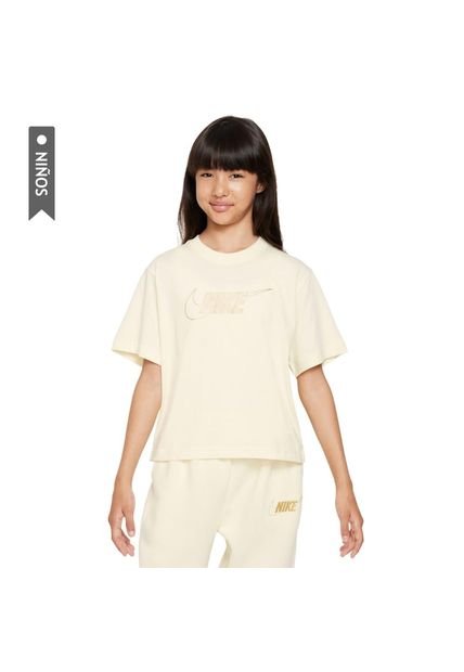 Camiseta Nike Sportswear Niña-Beige