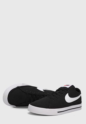 Tenis Lifestyle Negro-Blanco Nike Court Legacy Canvas