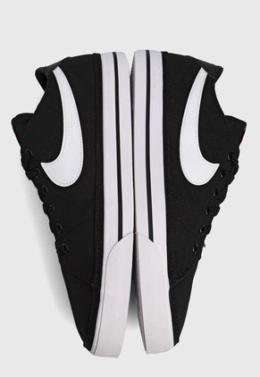 Tenis Lifestyle Negro-Blanco Nike Court Legacy Canvas