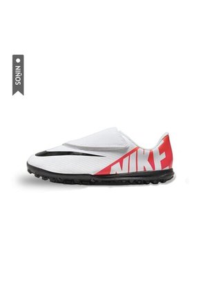 Zapatillas Nike Turf Jr Vapor 15 Club Niños-Blanco/Rojo