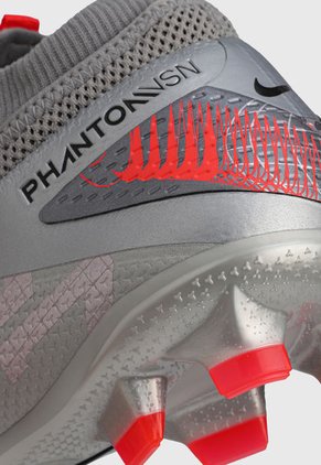 Guayo Gris-Plateado-Rojo Nike Phantom Vision 2 Pro DF FG